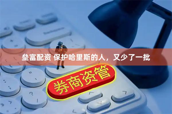 垒富配资 保护哈里斯的人，又少了一批