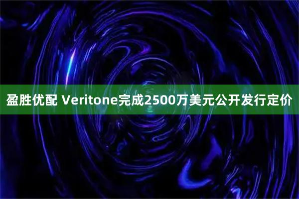 盈胜优配 Veritone完成2500万美元公开发行定价