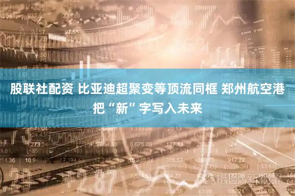 股联社配资 比亚迪超聚变等顶流同框 郑州航空港把“新”字写入未来